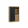 Buffetkast Kaszimiro 103cm - decor - waterford eik & zwart