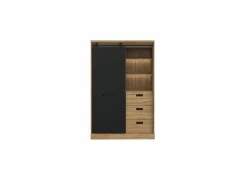 Buffetkast Kaszimiro 103cm - decor - waterford eik & zwart
