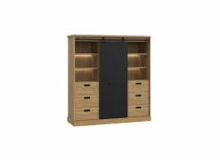 Buffetkast Kaszimiro 145cm - decor - waterford eik & Â zwart