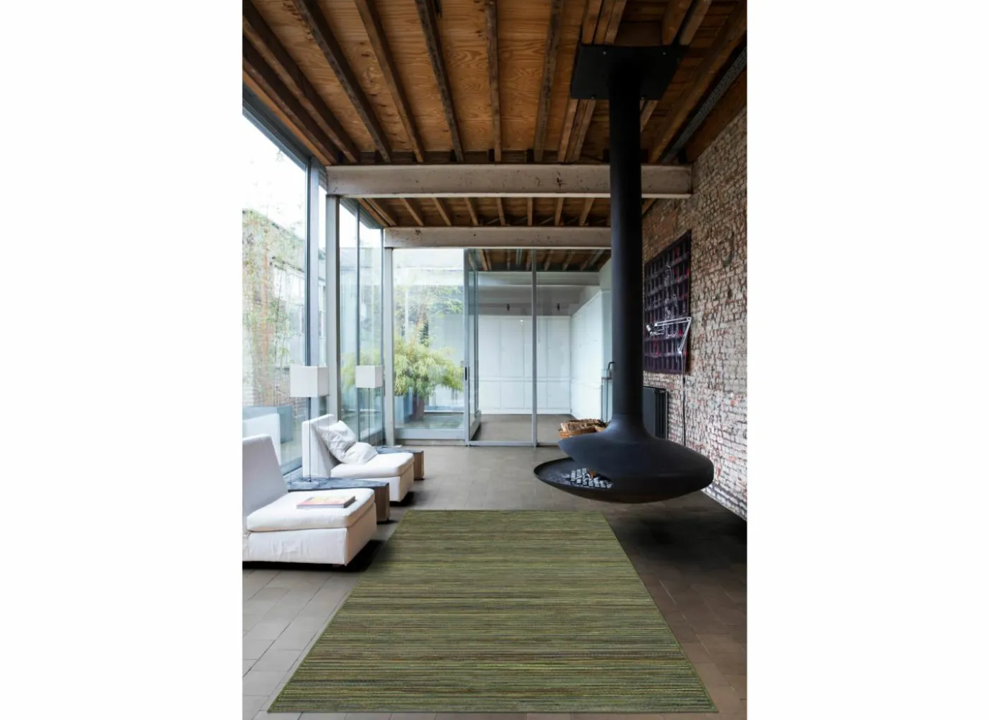 Buitentapijt Brandon 240x330cm - polypropyleen - groen