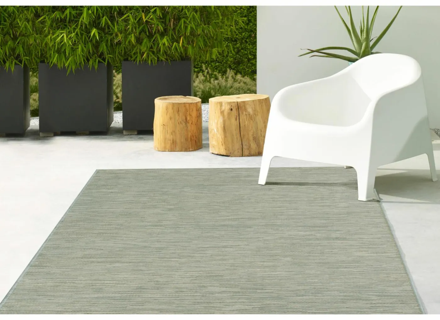 Buitentapijt Brandon 160x230cm - polypropyleen - taupe