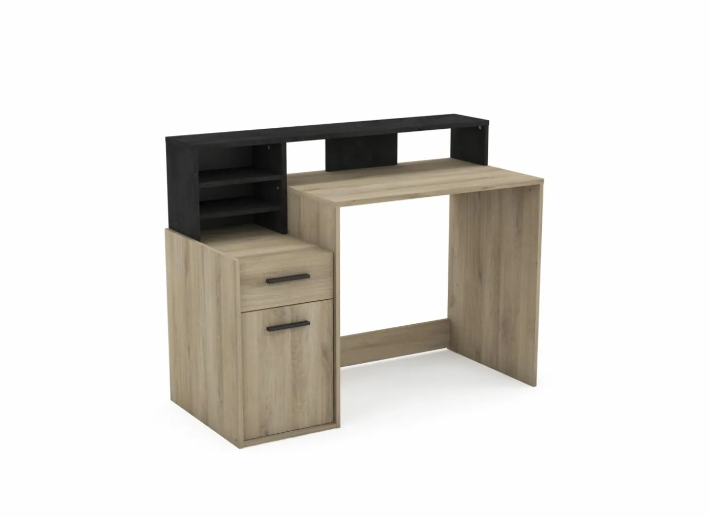 Bureau Delphi 126x60cm - decor - zwart & eik