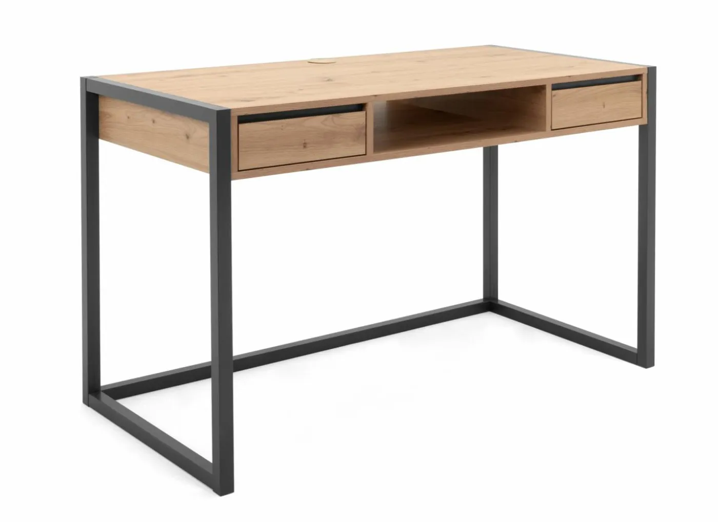 Bureau Denver 120x75cm - decor - artisanale eik & antraciet