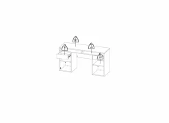 Bureau Function Plus 149x48x78cm - decor - bruin