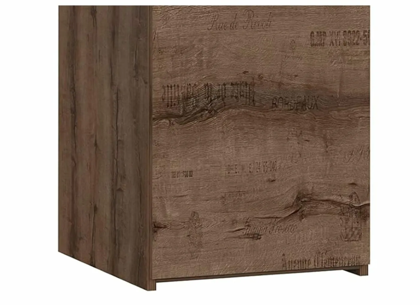 Bureau Jacky 110x53x77cm - decor - modder eik & zwarte eik