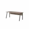Bureau Pronto 180x80x73cm - melamine - bruin & zwart