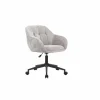 Bureaustoel Comfy 60x61,5x88,5cm - stof - grijs teddy