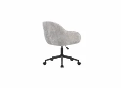 Bureaustoel Comfy 60x61,5x88,5cm - stof - grijs teddy