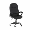 Bureaustoel Gaga 68x68x120cm - lederlook - zwart