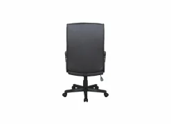 Bureaustoel Kravitz 60x65x111cm - lederlook - zwart
