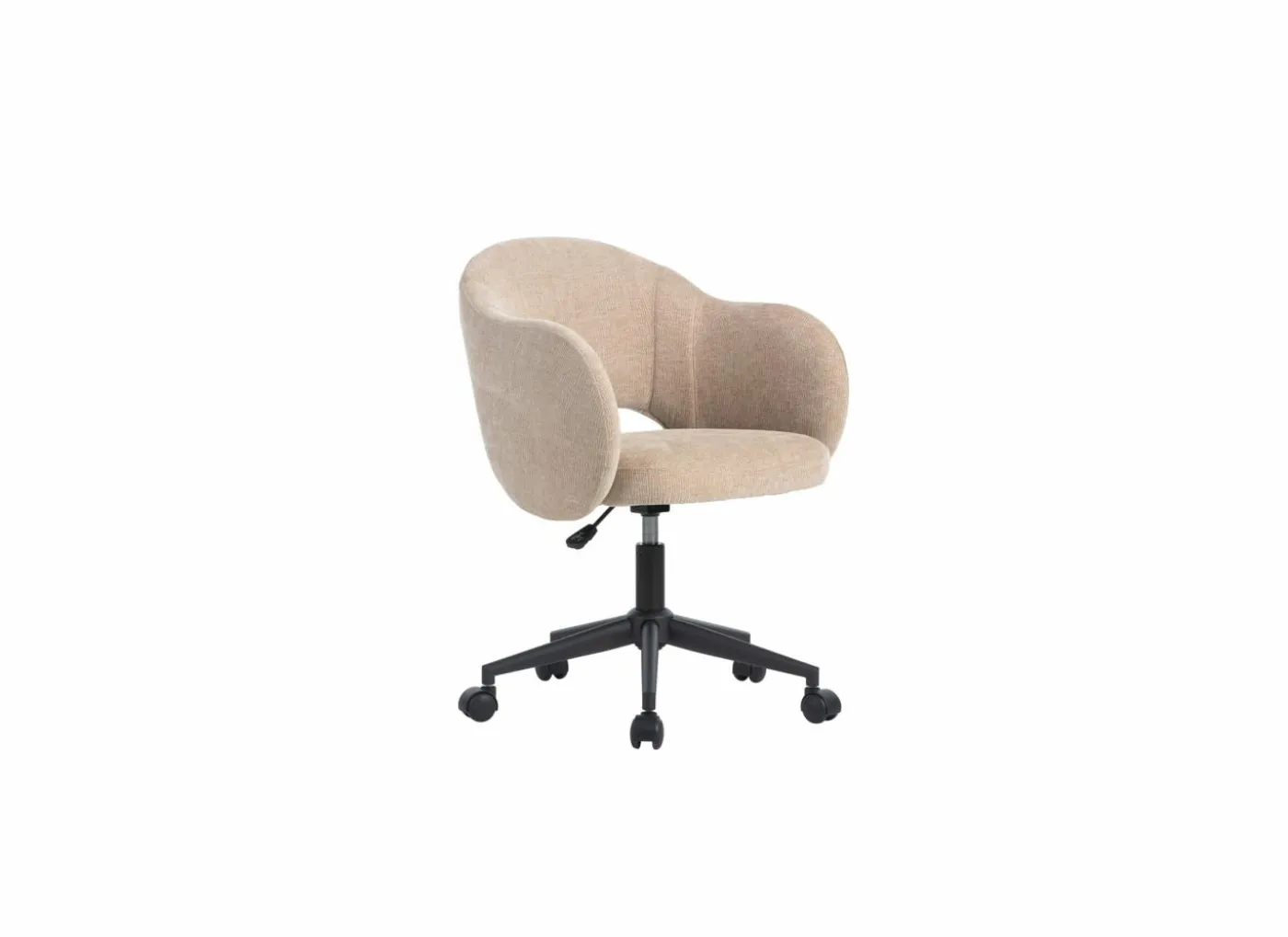 Bureaustoel Mondo 56x56x85cm - stof - beige