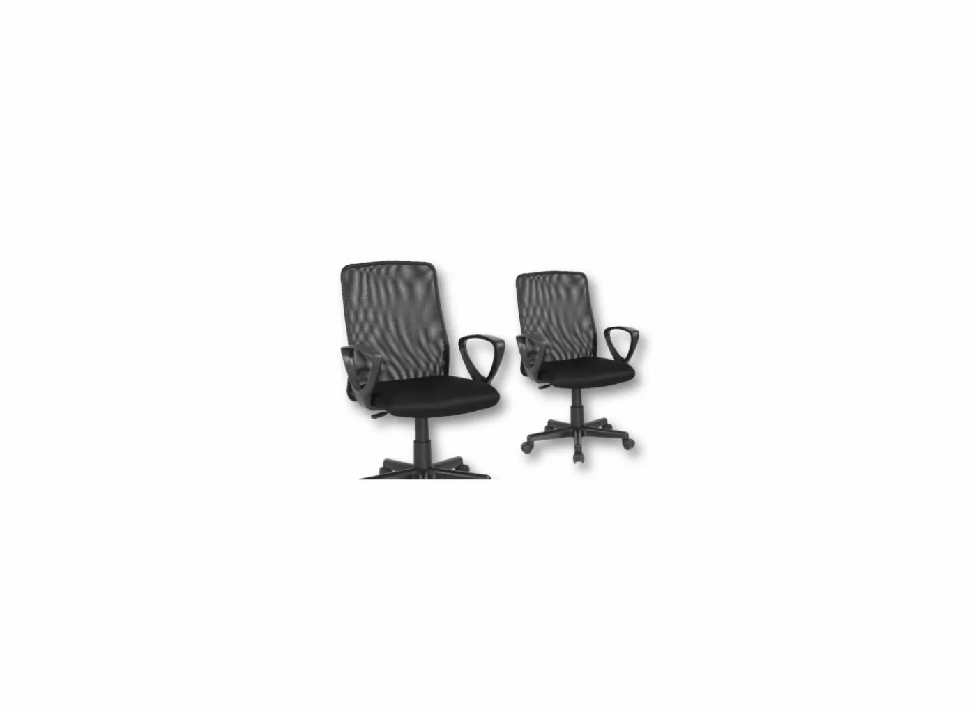 Bureaustoel Mosquito 56x47x99cm - stof - zwart
