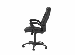 Bureaustoel Njet 68x74x115cm - lederlook - zwart