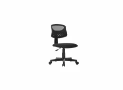 Bureaustoel Nola 43x48x89,5cm - stof - zwart