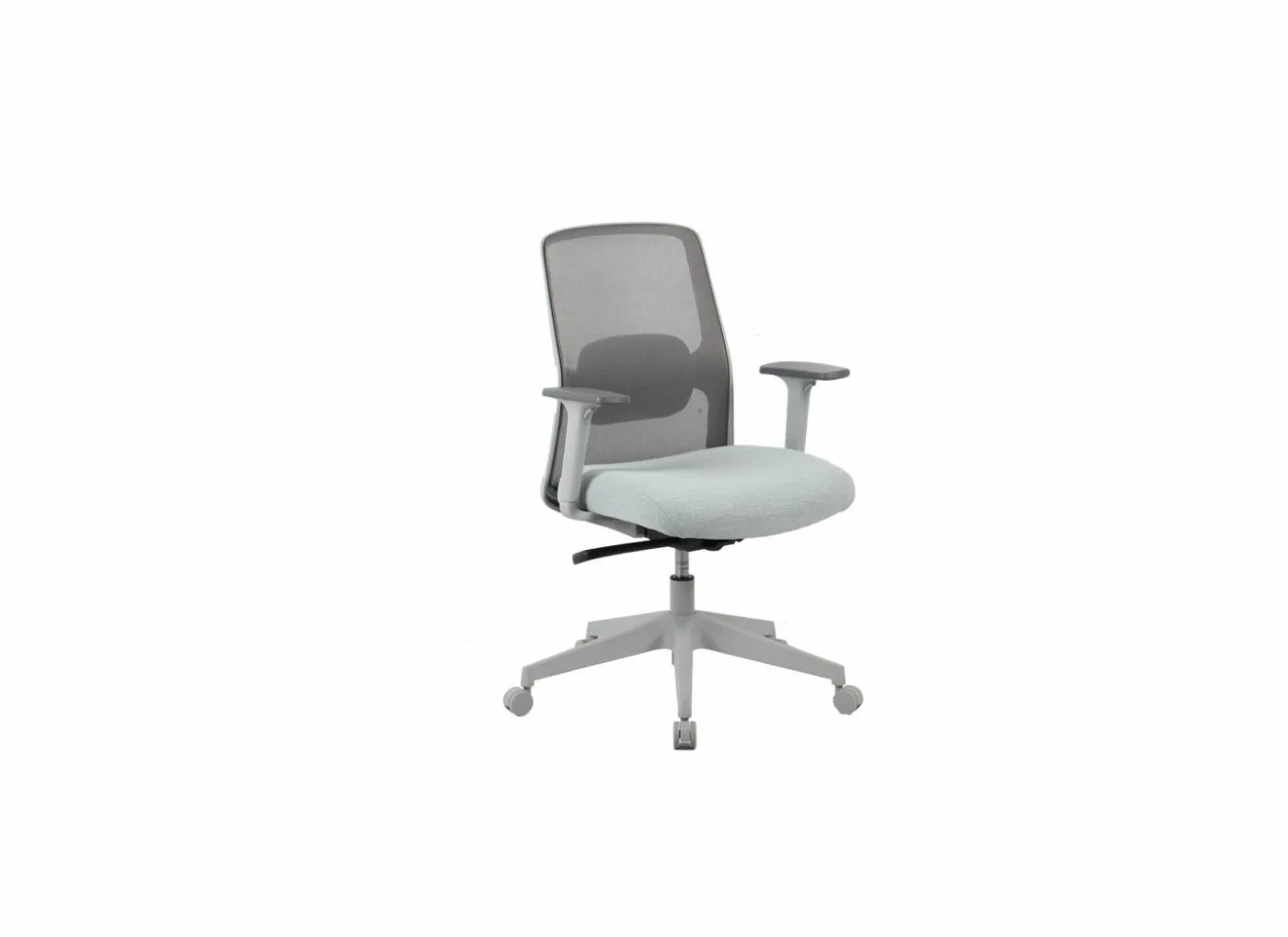 Bureaustoel Office 64x57,5x91cm - stof - grijs