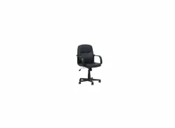 Bureaustoel Putsch 58x62x100cm - lederlook - zwart