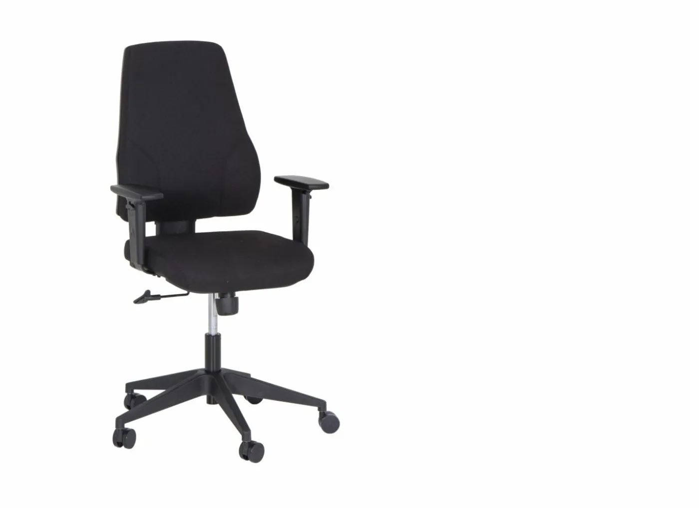 Bureaustoel Rubino 63x67,5x102cm - stof - zwart