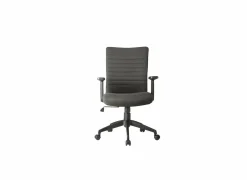 Bureaustoel Sean 60x56,5x94cm - stof - donkergrijs