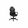 Bureaustoel Steward 56x64x113cm - lederlook - zwart