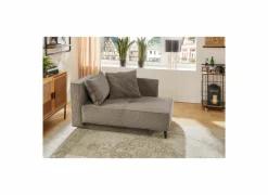 Chaise longue Rex Recamière 155x95x81cm - stof - bruin met bedfunctie