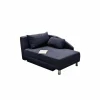 Chaise longue Roy Recamière 149x90cm - stof - blauw met bedfunctie
