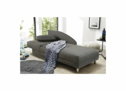 Chaise longue Roy Recamière 149x90cm - stof - taupe met bedfunctie