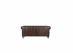 Chesterfield Stanley 2-zit - leder - bruin
