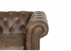 Chesterfield Stanley 2-zit - leder - bruin