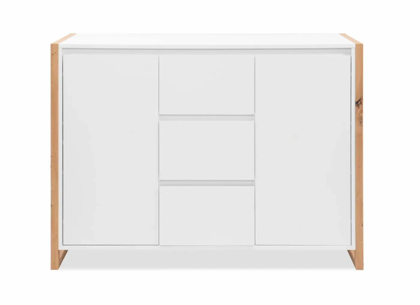 Commode Denver 120x40x88cm - decor - wit & artisanale eik