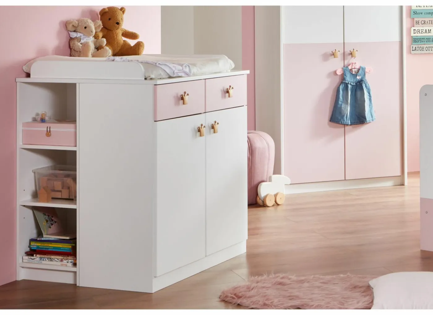 Commode incl luiertafel Cindy 91x75x101cm