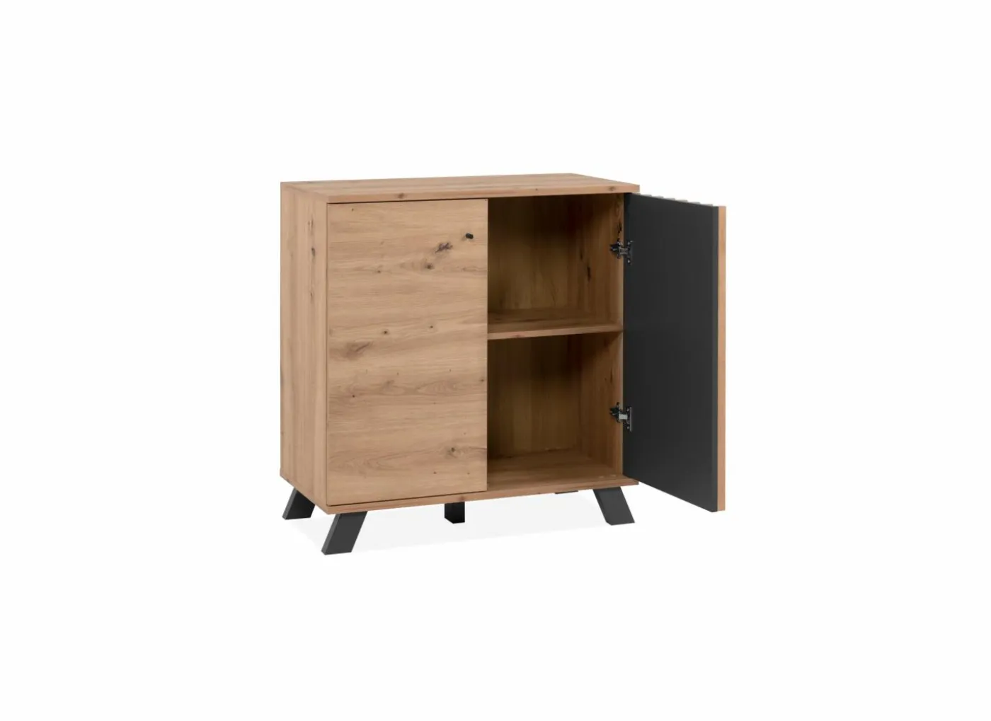 Commode Medan 80x40x85cm - melamine - artisanale eik