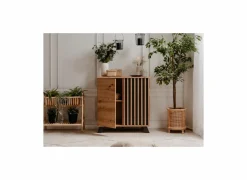 Commode Medan 80x40x85cm - melamine - artisanale eik