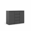 Commode Naia 121x50x91cm - decor - mat zwart