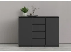 Commode Naia 121x50x91cm - decor - mat zwart