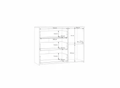 Commode Waikato 120x41x91cm - decor - mauvella eik & zand