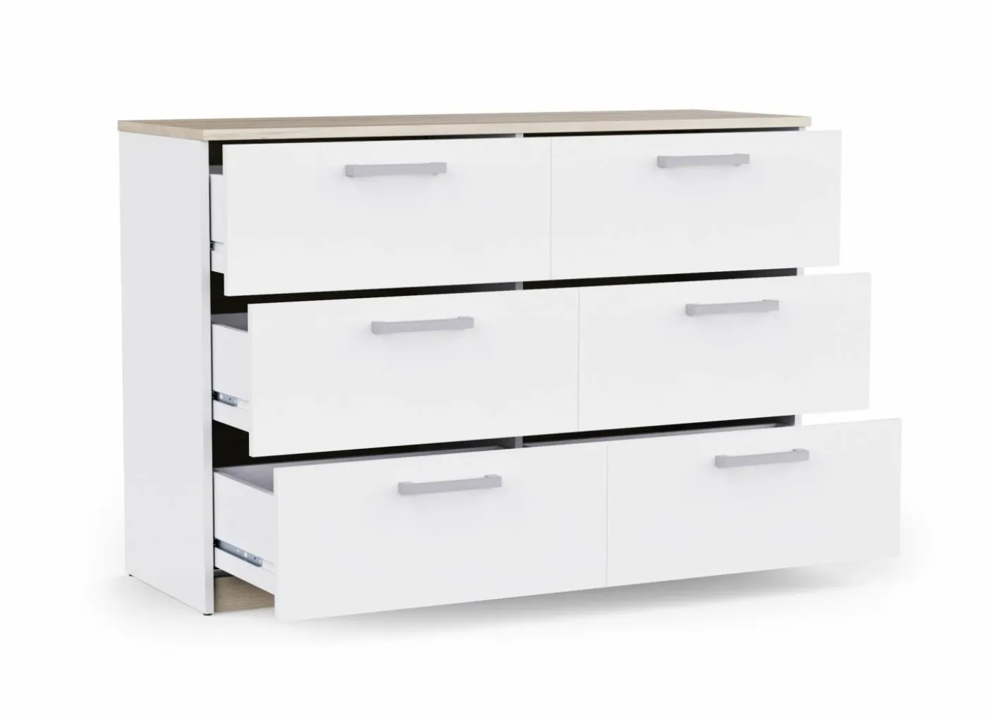 Commode Watson 119x41xH81cm - decor - kronberg eik & wit