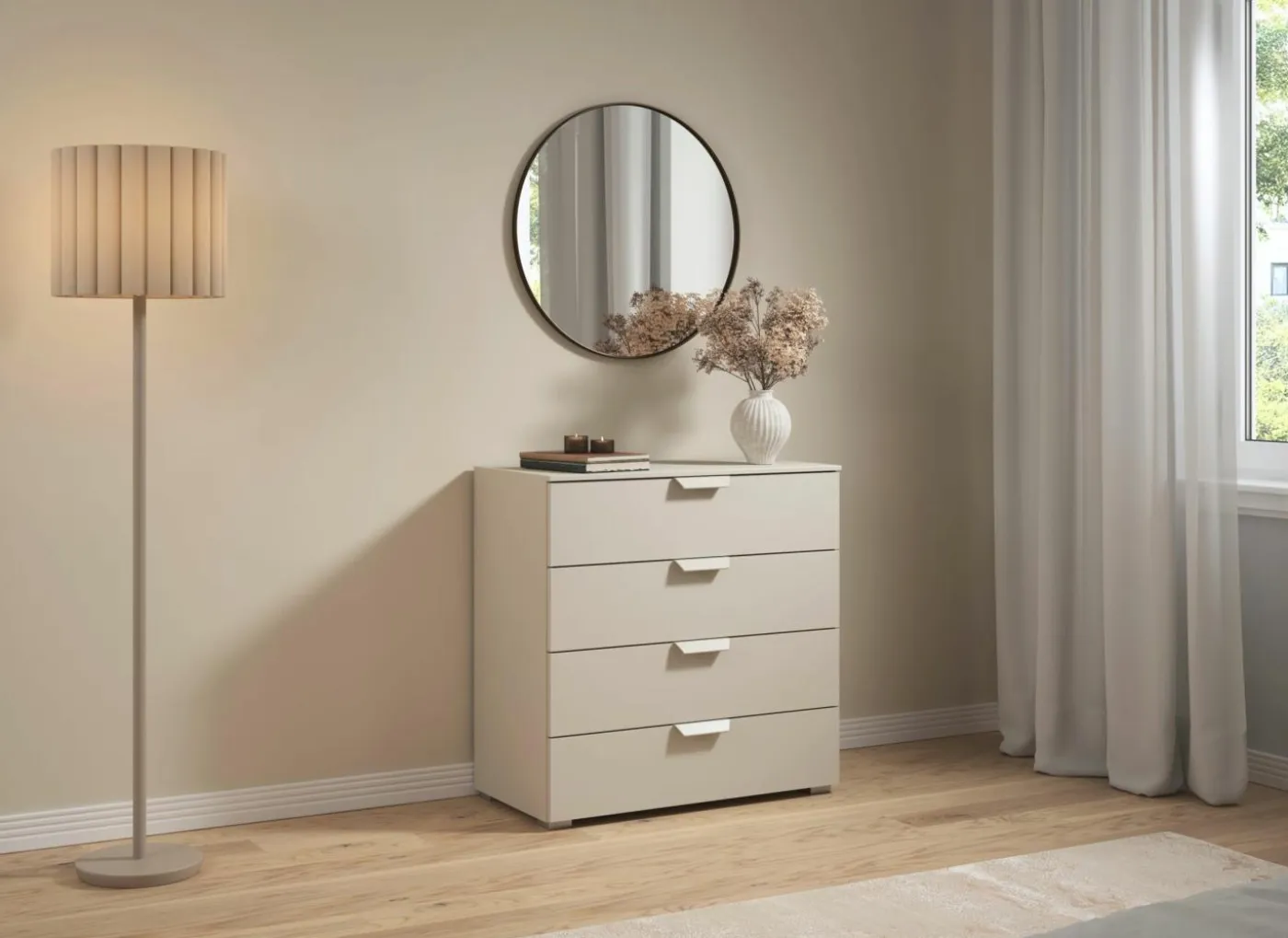 Commode 80x42x81cm - decor - champagne