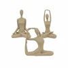 Deco Vrouw Aby H19cm - polystone - beige