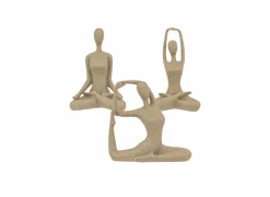 Deco Vrouw Aby H19cm - polystone - beige