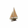 Deco Zeilboot H59cm - paulownia massief - naturel