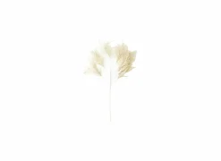 Decoratietak Feathers H95cm - kunststof - wit