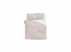 Dekbedovertrek Di Lino 140x220cm - flanel - shell nude