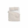Dekbedovertrek Di Lino 140x220cm - flanel - beige