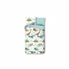 Dekbedovertrek Dino 140x220cm - flanel - multicolor