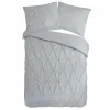 Dekbedovertrek Luxe 200x220cm - microvezel - zilver