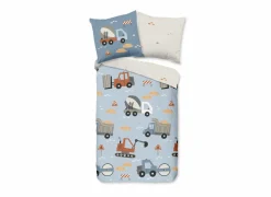 Dekbedovertrek Mack 140x220cm - katoen - blauw