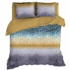 Dekbedovertrek Panthera Oker 240x200/220cm - satijn - groenblauw