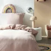 Dekbedovertrek Today Rose 140x200cm - katoengaas - roze
