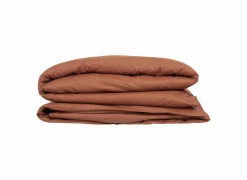 Dekbedovertrek 140x220cm - katoen - terracotta excl. kussenslopen