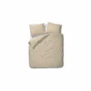 Dekbedovertrek 240x200/220cm - percale katoen - geel